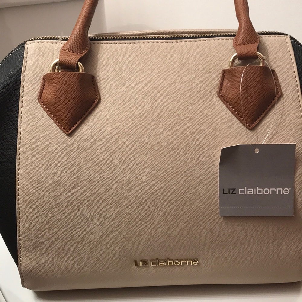 Liz Claiborne Neutral Satchel
